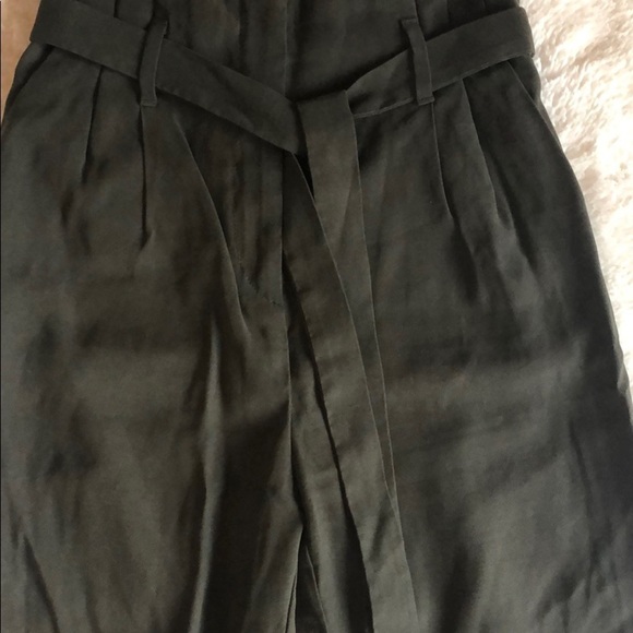 Army Green Paper Bag Pants‎ - Picture 2 of 8